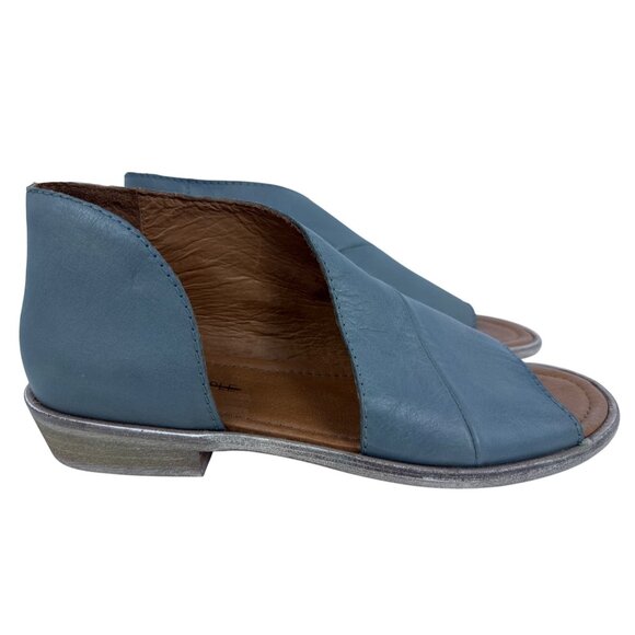 Free People Women's Mont Blanc Asymmetric Blue Leather Open Toe Sandals EU 40 - Picture 3 of 13